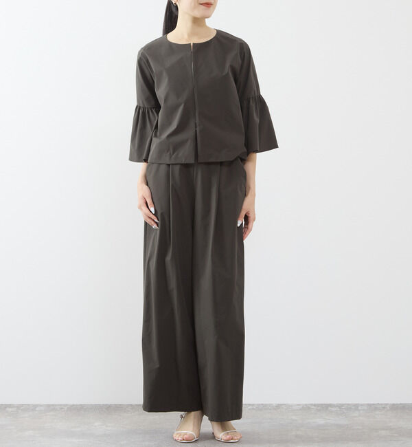 TIARA「《定番》タックワイドストレートパンツ（セットアップ可）」|その他|