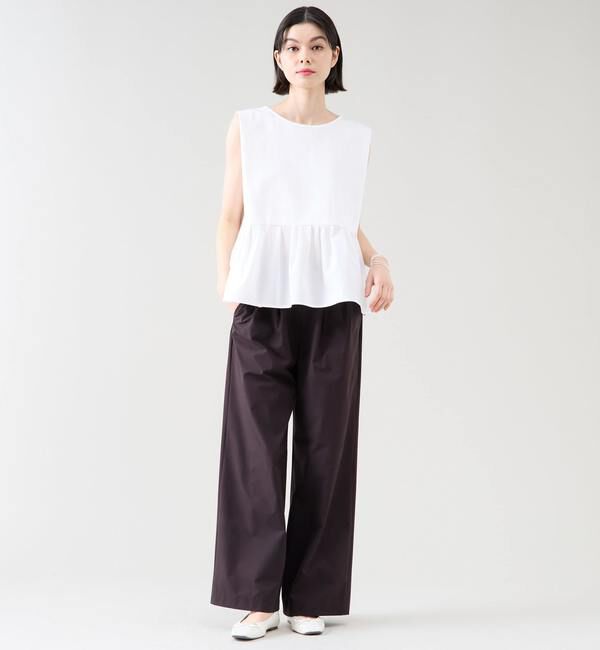 TIARA「《定番》タックワイドストレートパンツ（セットアップ可）」|その他|