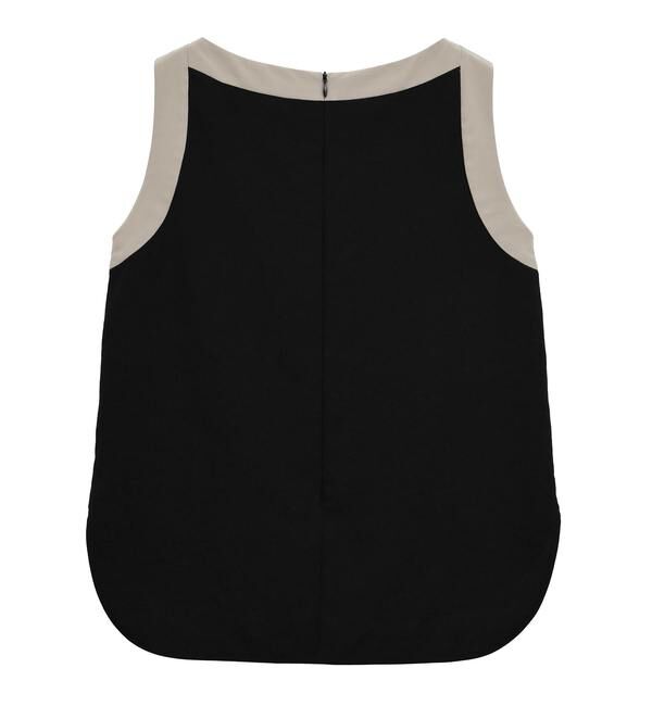 TIARA「バイカラーノースリーブブラウス（セットアップ可）」|シャツ・ブラウス|