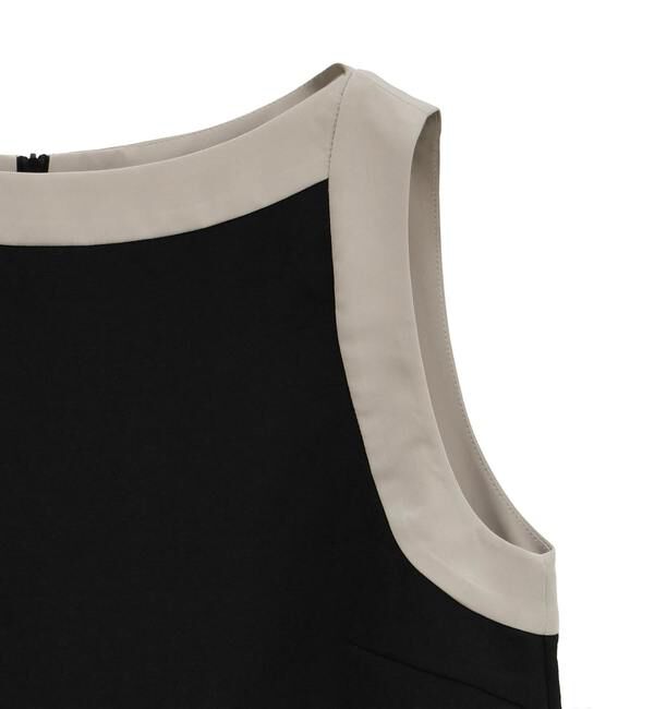 TIARA「バイカラーノースリーブブラウス（セットアップ可）」|シャツ・ブラウス|