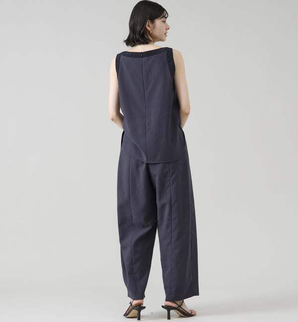 TIARA「バイカラーノースリーブブラウス（セットアップ可）」|シャツ・ブラウス|