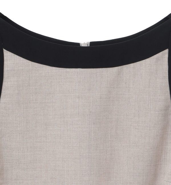 TIARA「バイカラーノースリーブブラウス（セットアップ可）」|シャツ・ブラウス|