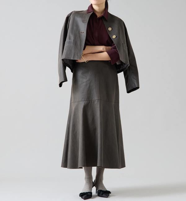 TIARA「バックサテンビッグシャツ（セットアップ可）」|シャツ・ブラウス|