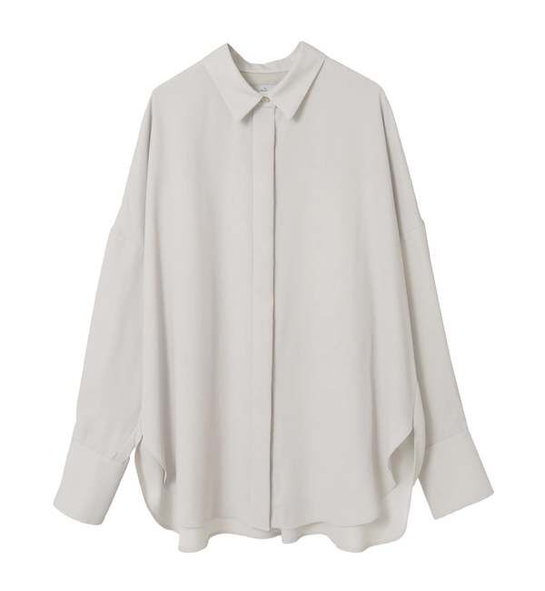 TIARA「バックサテンビッグシャツ（セットアップ可）」|シャツ・ブラウス|