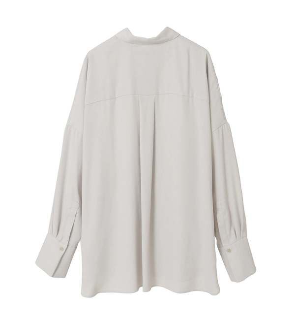 TIARA「バックサテンビッグシャツ（セットアップ可）」|シャツ・ブラウス|