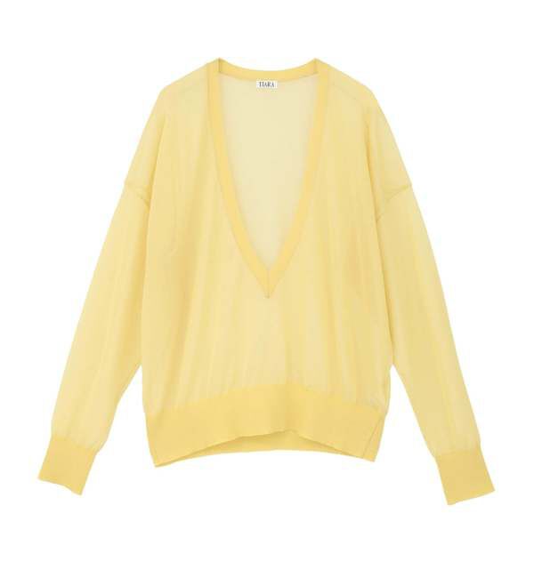 TIARA「Vネックシアーニット」|ニット・セーター|