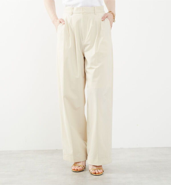 Soffitto「2WAYストレッチタックパンツ」|その他|ナチュラル