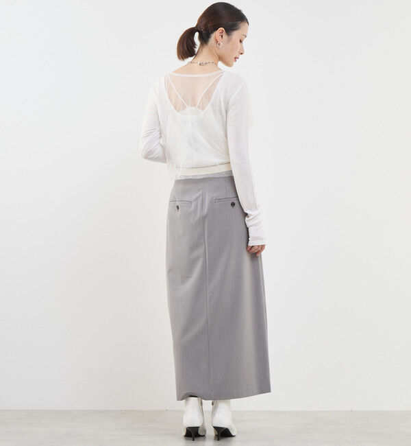 Soffitto「3WAYチュールレイヤードカットソー」|Tシャツ・カットソー|