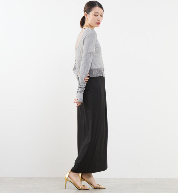 Soffitto「3WAYチュールレイヤードカットソー」|Tシャツ・カットソー|