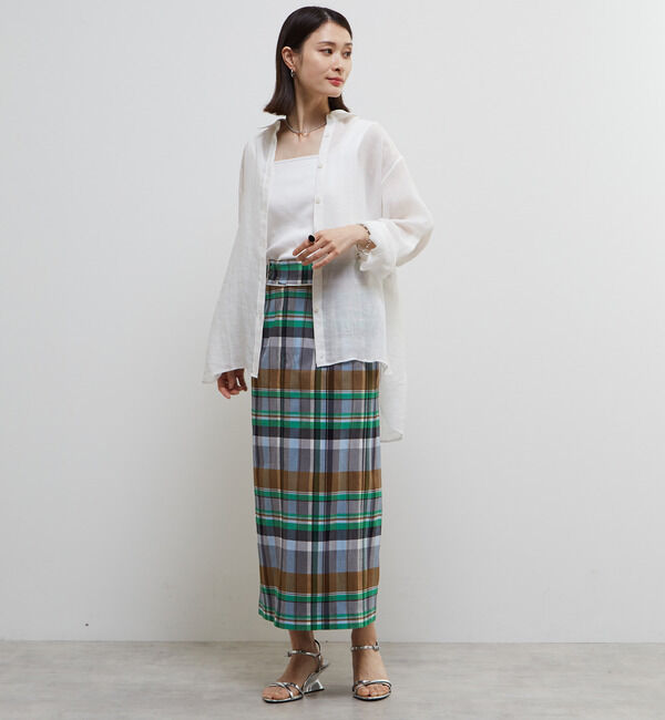 Soffitto「ベルト付きストレッチタイトスカート」|スカート|