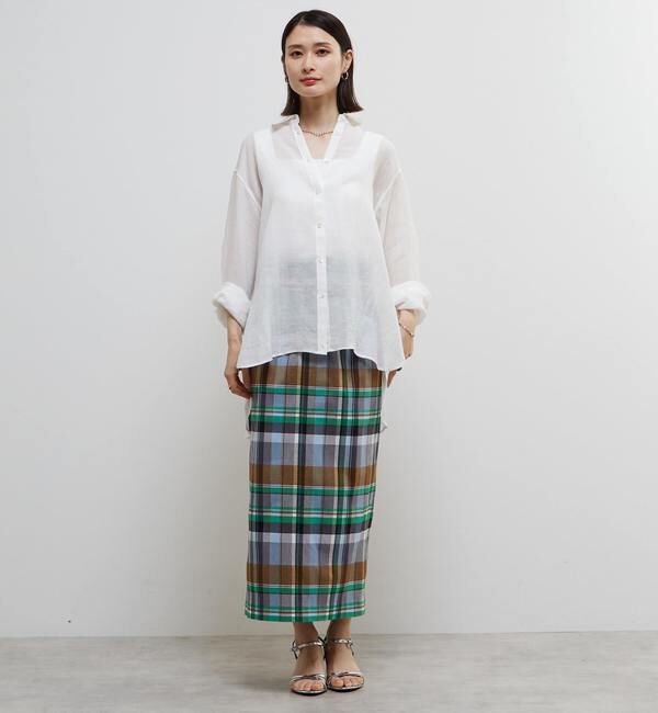 Soffitto「テンセル麻シアービックシルエットシャツ」|シャツ・ブラウス|