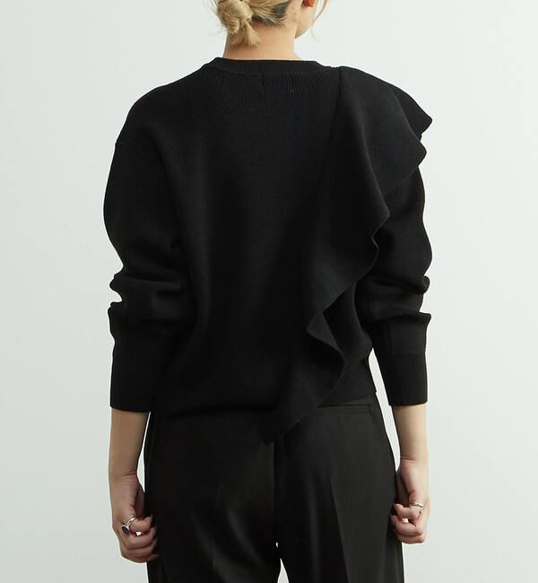 SOFFITTO「フリル付きニット」|ニット・セーター|