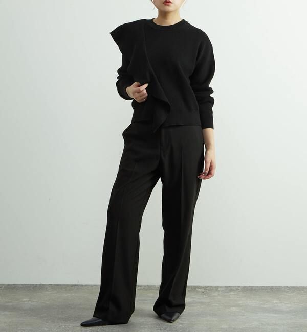 SOFFITTO「フリル付きニット」|ニット・セーター|