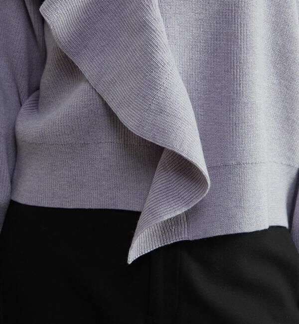 SOFFITTO「フリル付きニット」|ニット・セーター|