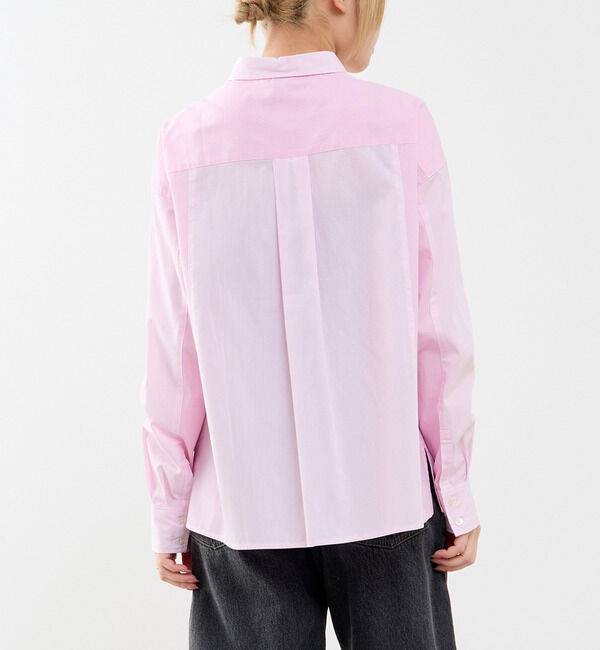 SOFFITTO「コットン先染めストライプMIXシャツ」|シャツ・ブラウス|