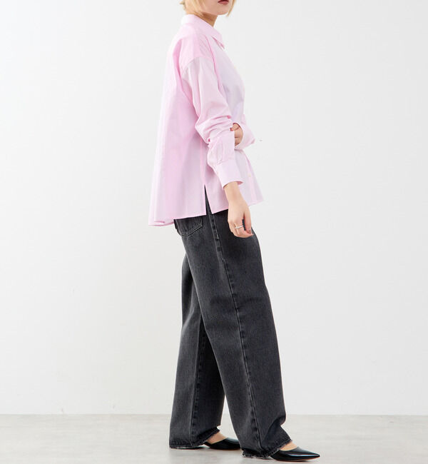 SOFFITTO「コットン先染めストライプMIXシャツ」|シャツ・ブラウス|