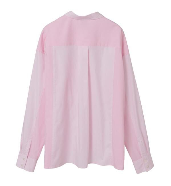 SOFFITTO「コットン先染めストライプMIXシャツ」|シャツ・ブラウス|