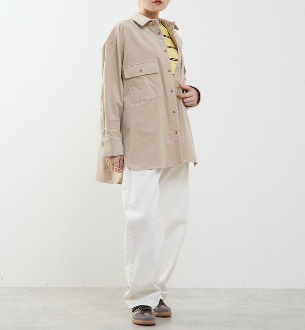 SOFFITTO「【A_/エース】コーデュロイオーバーシャツ」|シャツ・ブラウス|