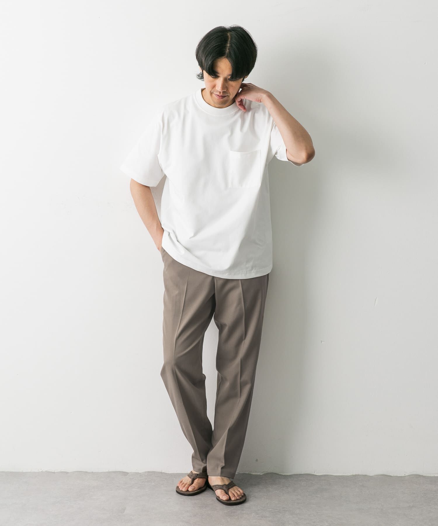 URBAN RESEARCH DOORS「TRツイルテーパードトラウザー」|その他|