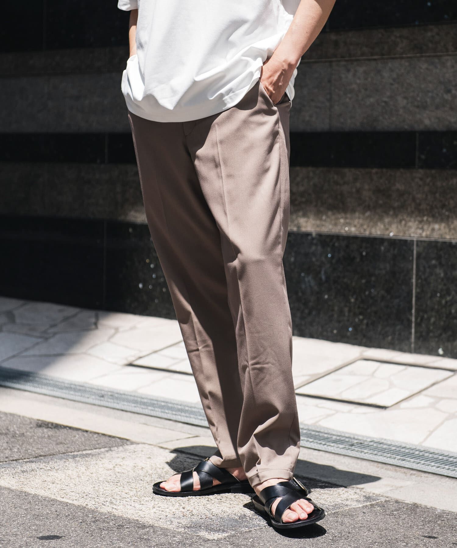 URBAN RESEARCH DOORS「TRツイルテーパードトラウザー」|その他|