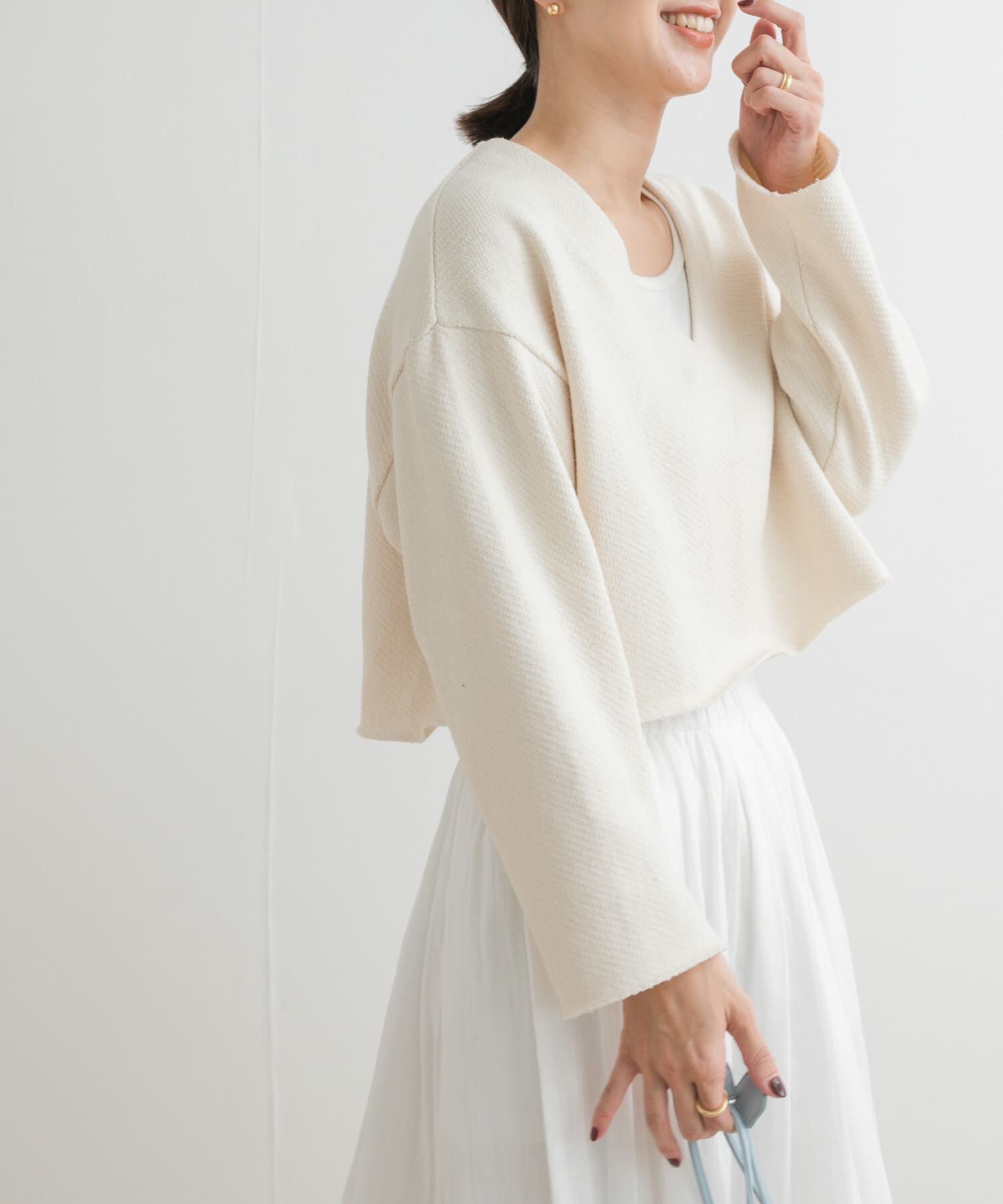 URBAN RESEARCH DOORS「ミドルインレイVネックプルオーバー」|Tシャツ・カットソー|