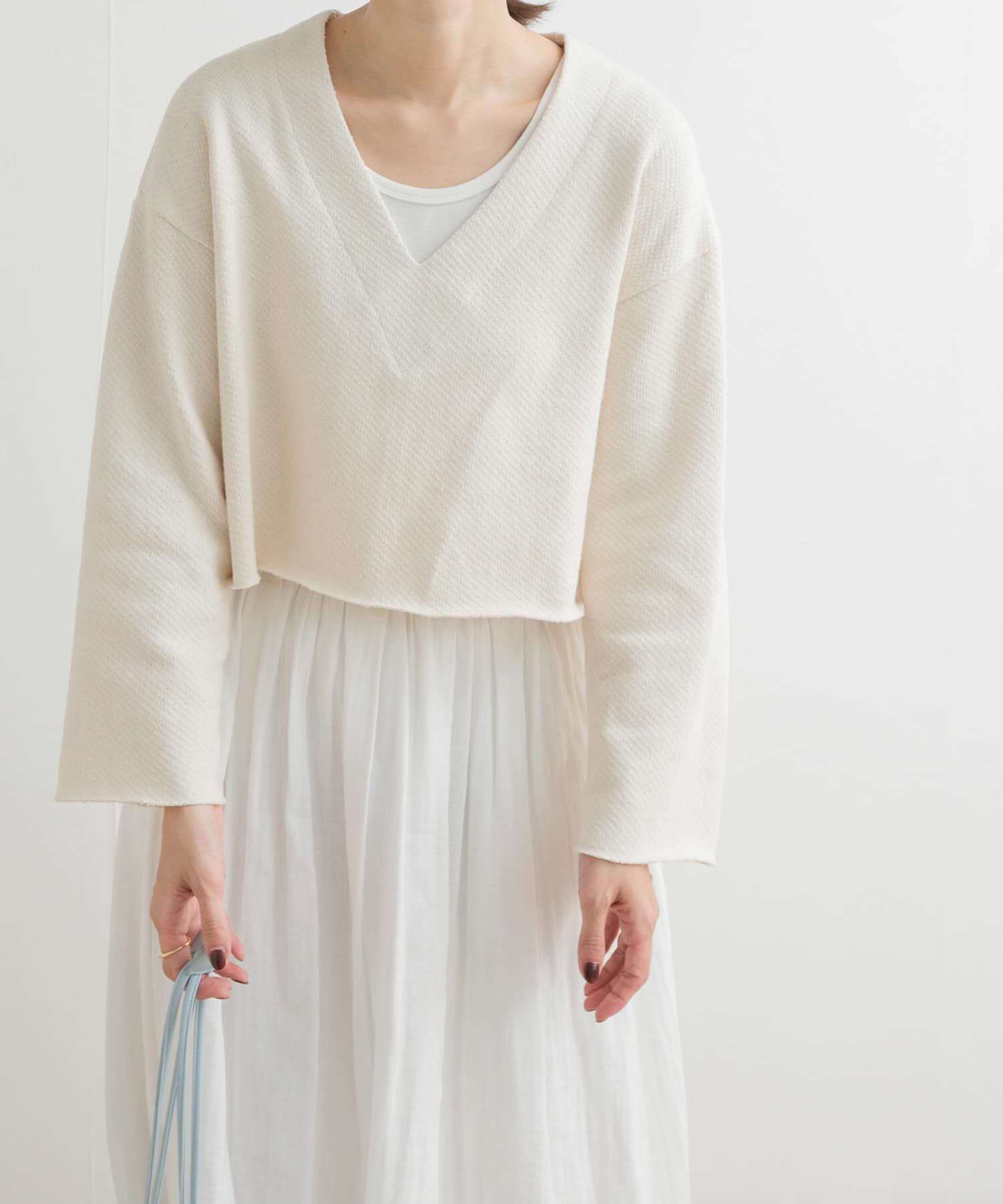 URBAN RESEARCH DOORS「ミドルインレイVネックプルオーバー」|Tシャツ・カットソー|