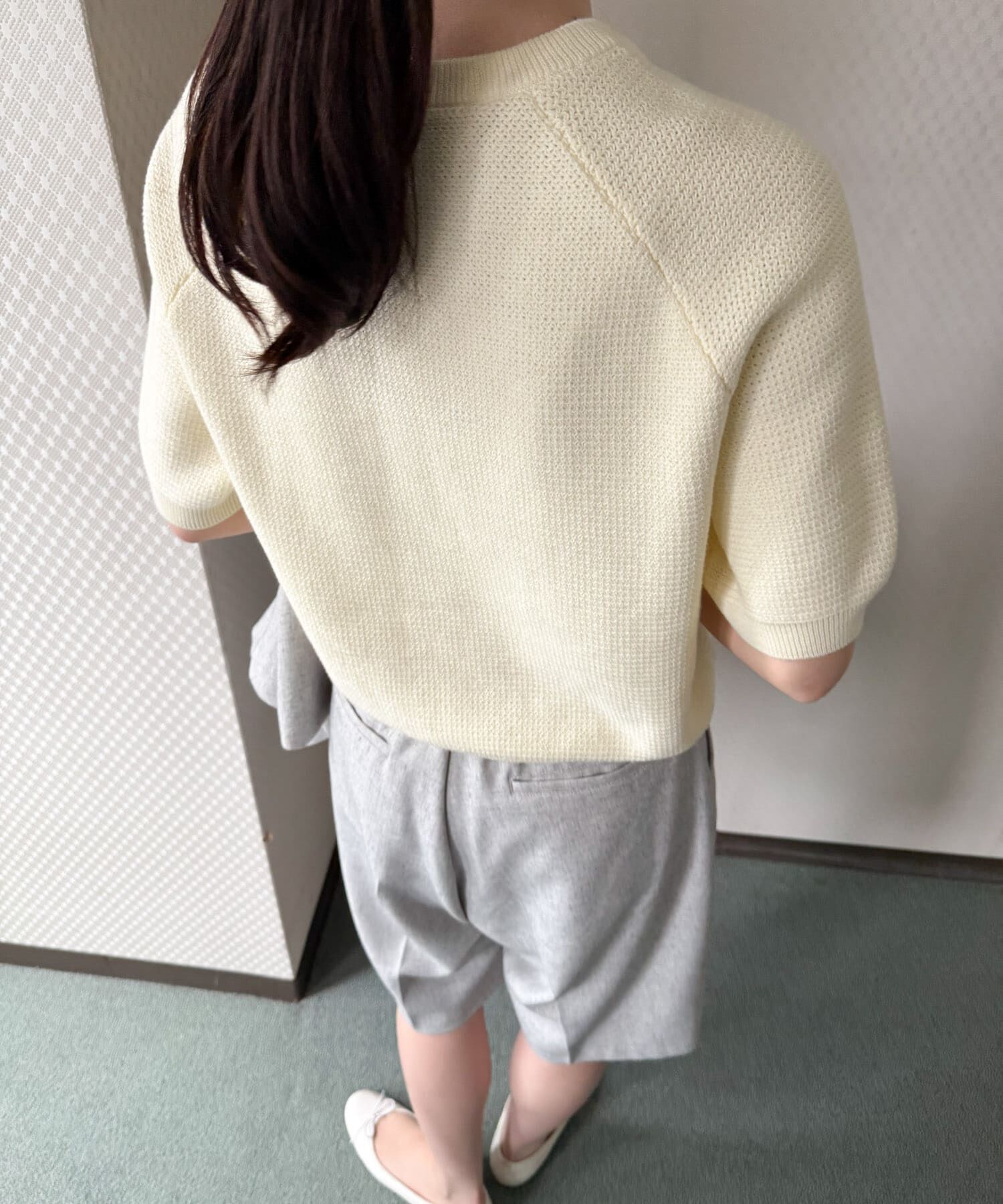 URBAN RESEARCH DOORS「ラメドット刺繍ニット」|ニット・セーター|