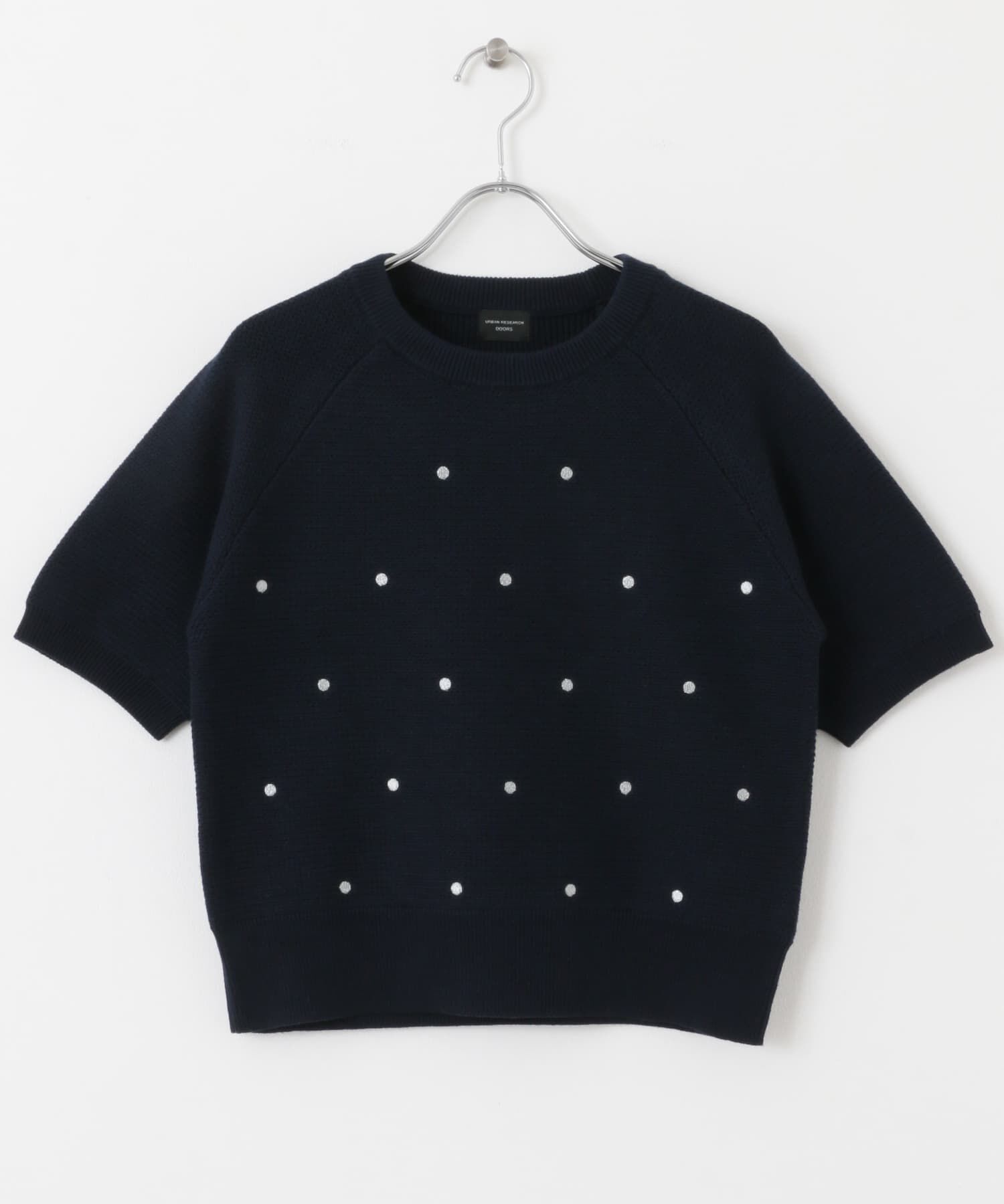 URBAN RESEARCH DOORS「ラメドット刺繍ニット」|ニット・セーター|