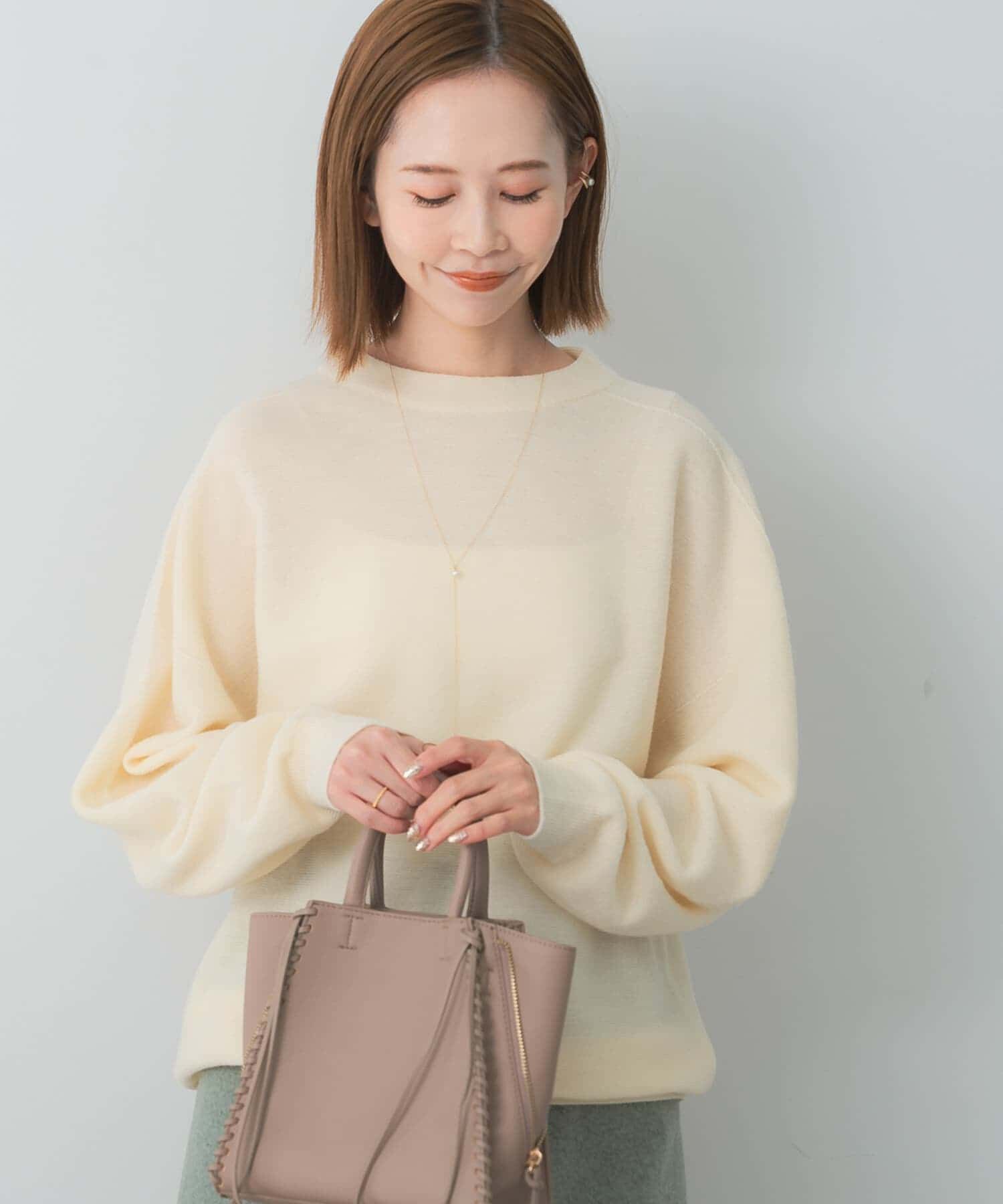 URBAN RESEARCH ROSSO「ウォッシャブルビルドネックホールニット」|ニット・セーター|