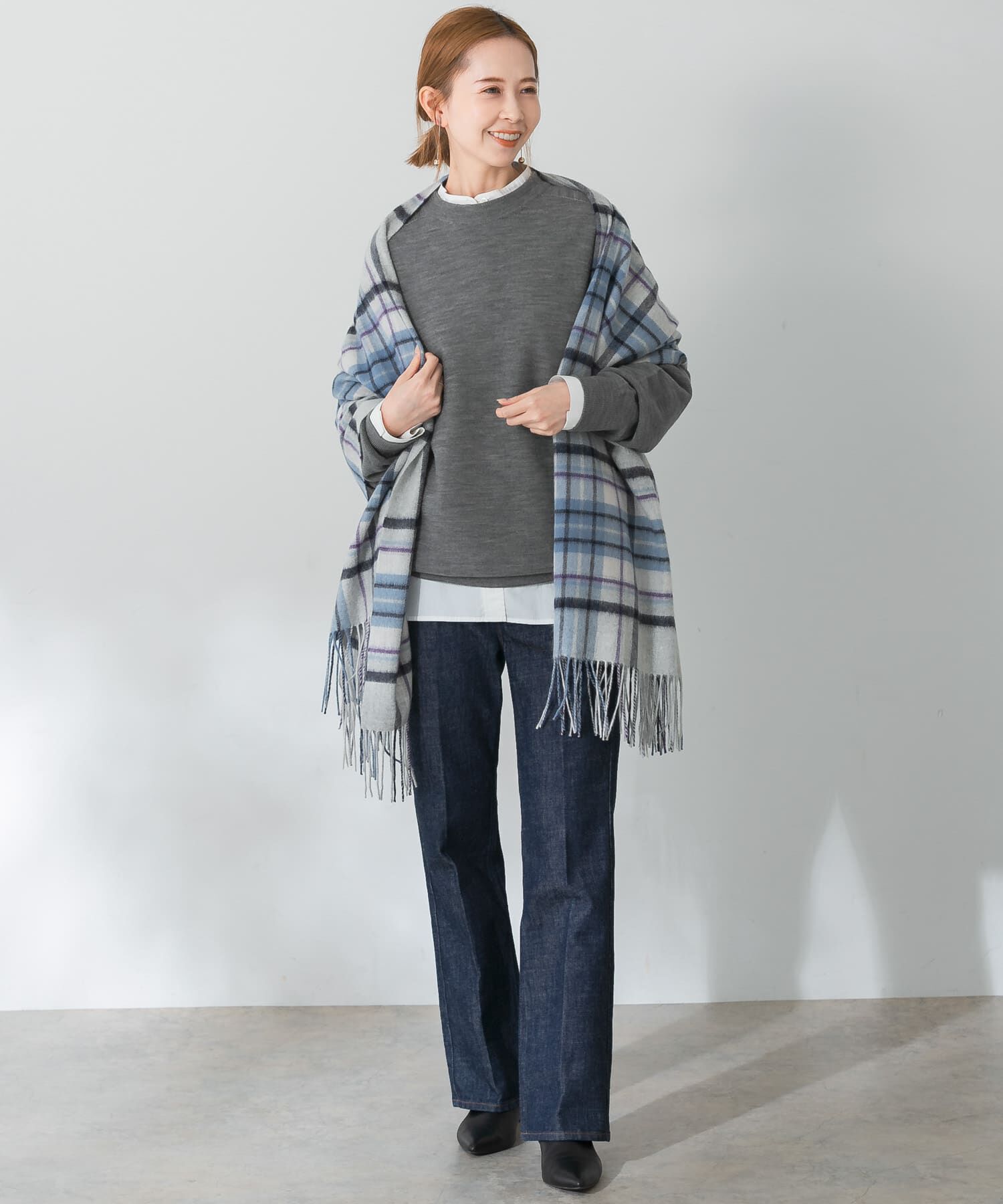 URBAN RESEARCH ROSSO「ウォッシャブルビルドネックホールニット」|ニット・セーター|