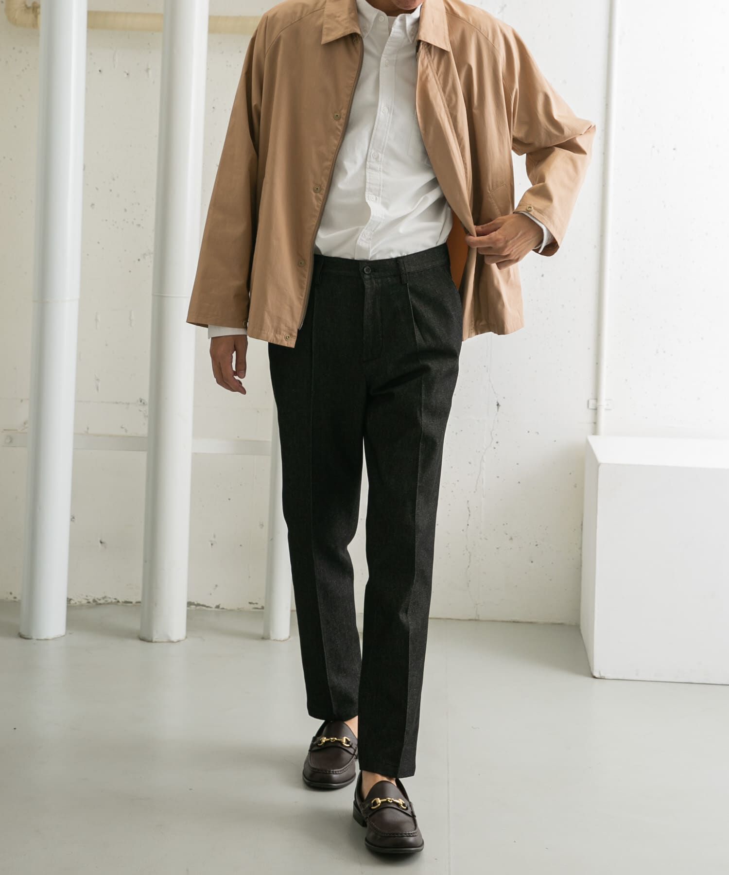 URBAN RESEARCH ROSSO「『XLサイズあり』デニムスラックスパンツ」|デニム|