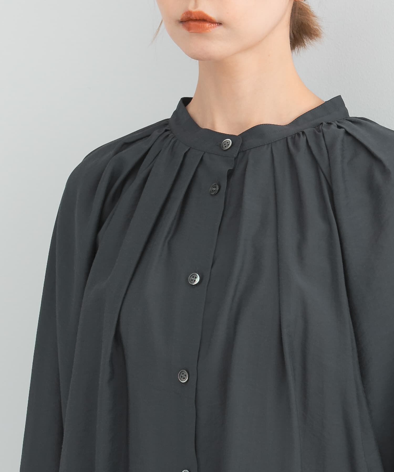 URBAN RESEARCH ROSSO「ランダムタックセミシアーブラウス」|シャツ・ブラウス|