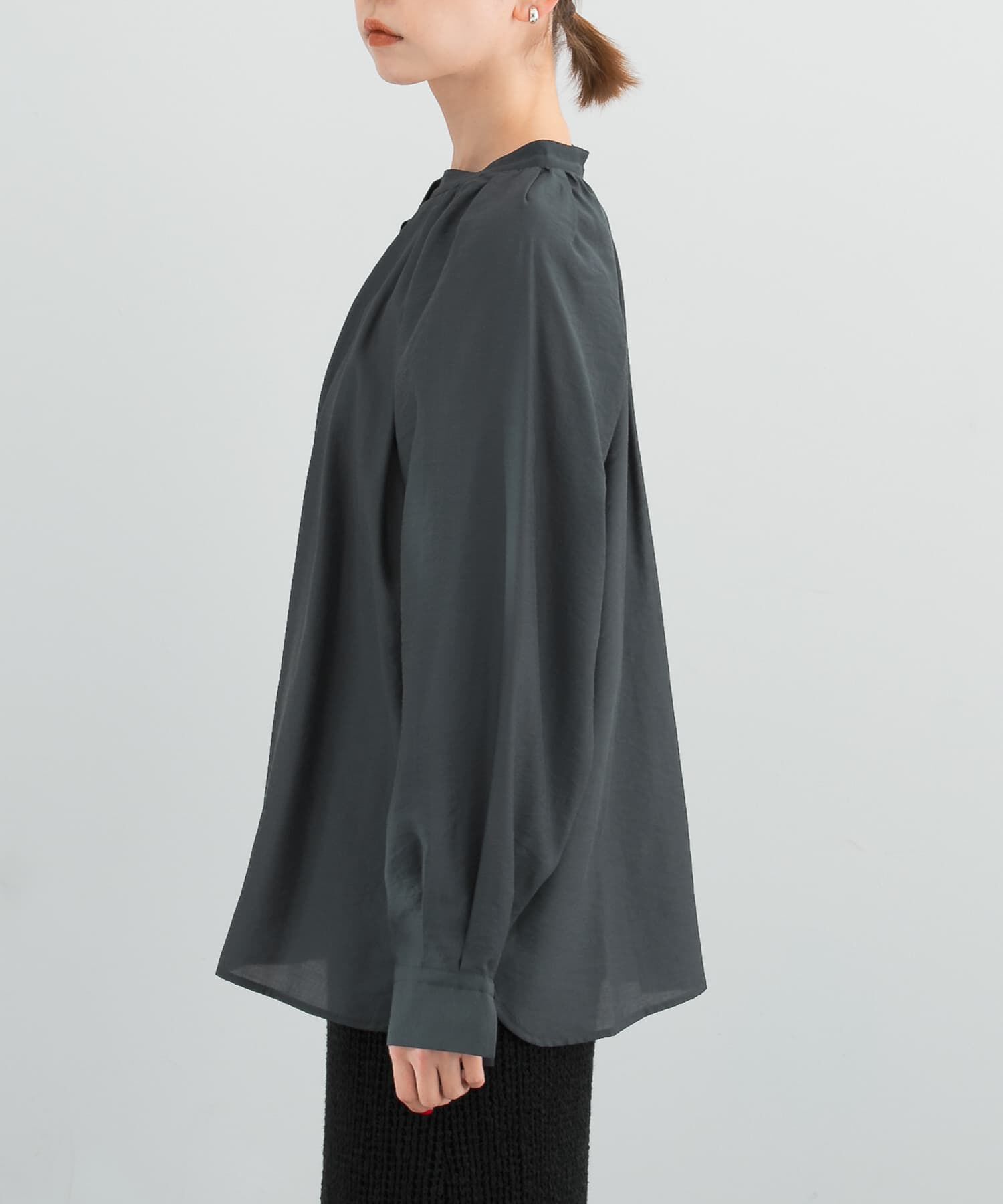 URBAN RESEARCH ROSSO「ランダムタックセミシアーブラウス」|シャツ・ブラウス|