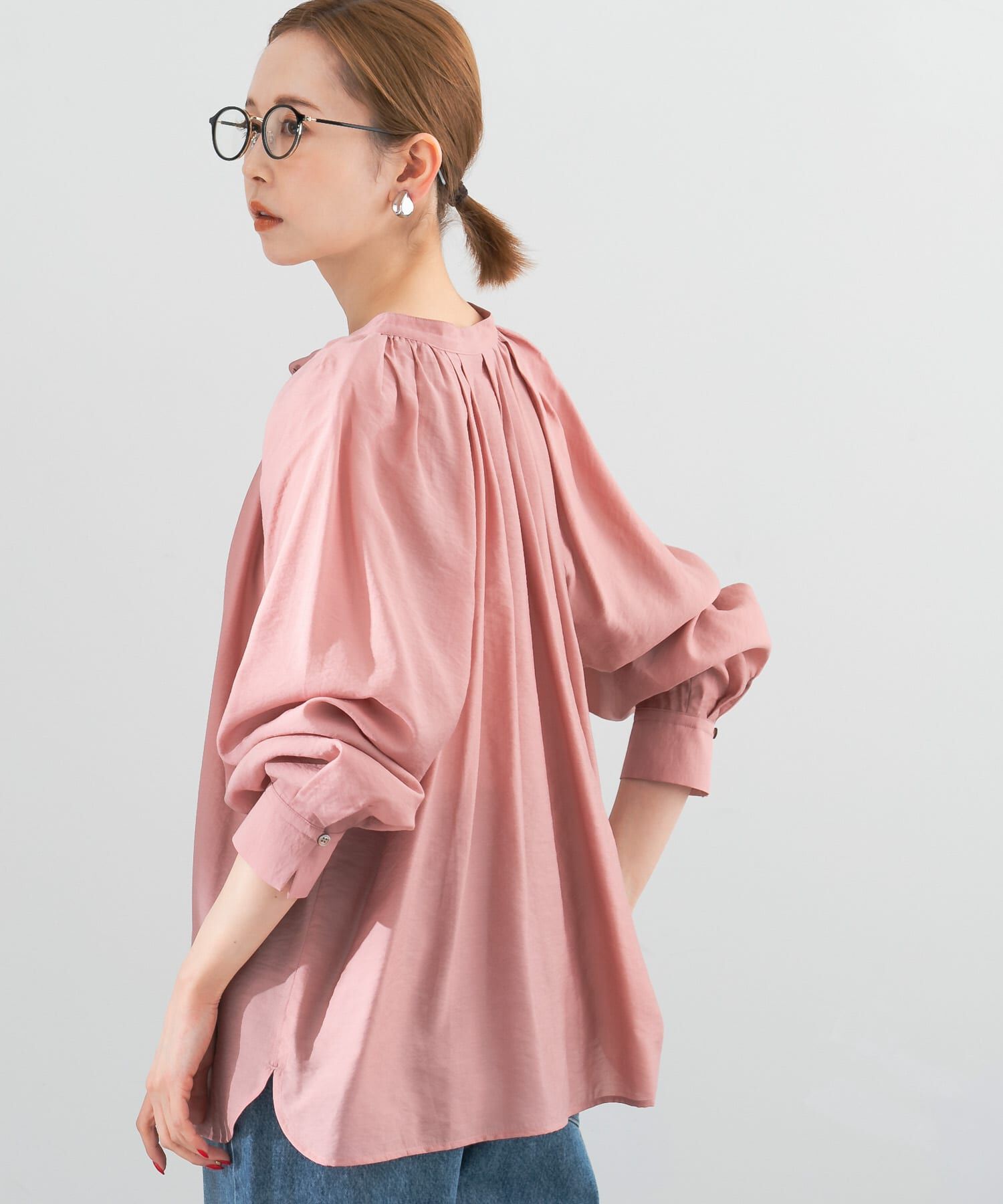 URBAN RESEARCH ROSSO「ランダムタックセミシアーブラウス」|シャツ・ブラウス|