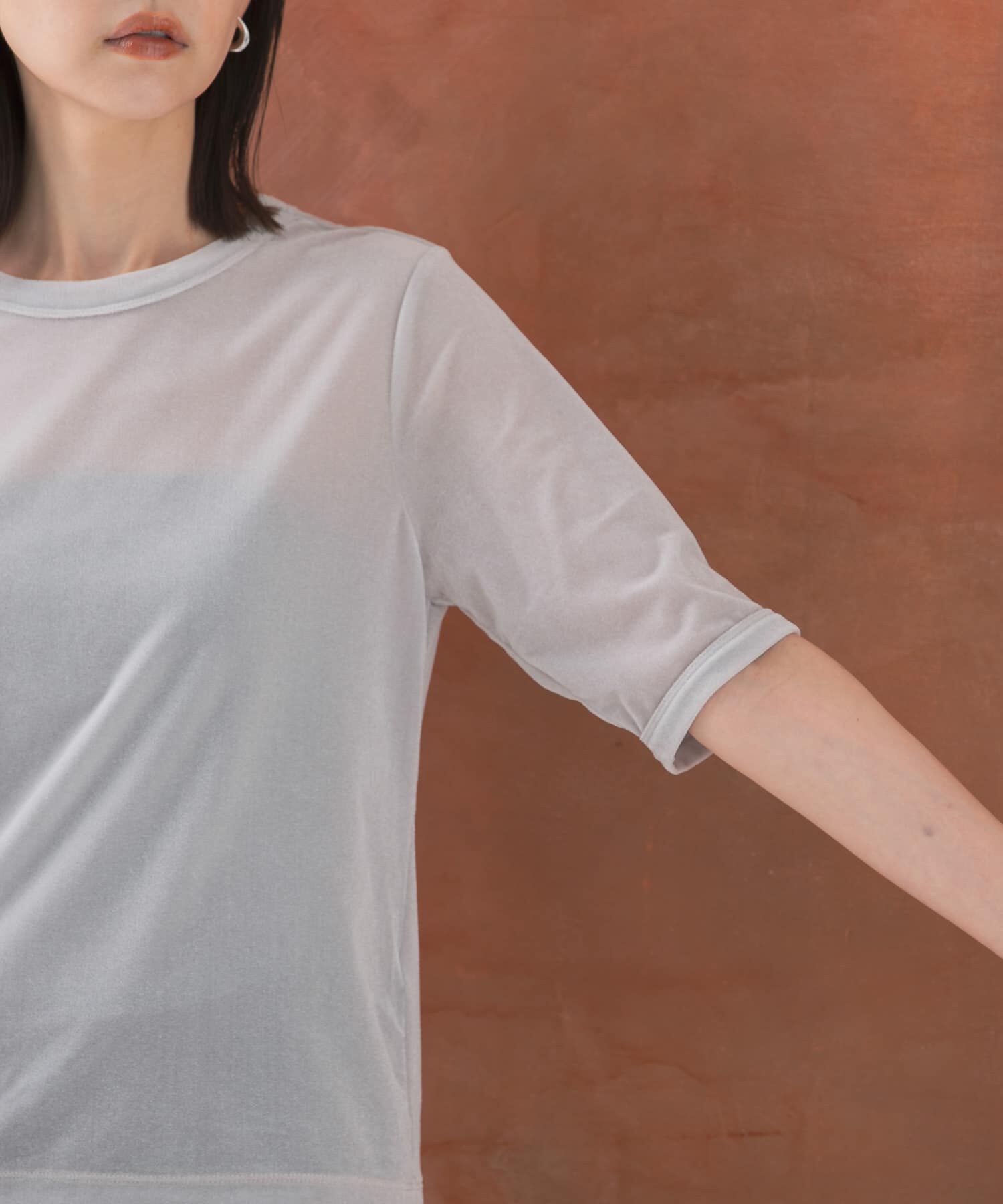 URBAN RESEARCH ROSSO「シアーベロアTシャツ」|Tシャツ・カットソー|