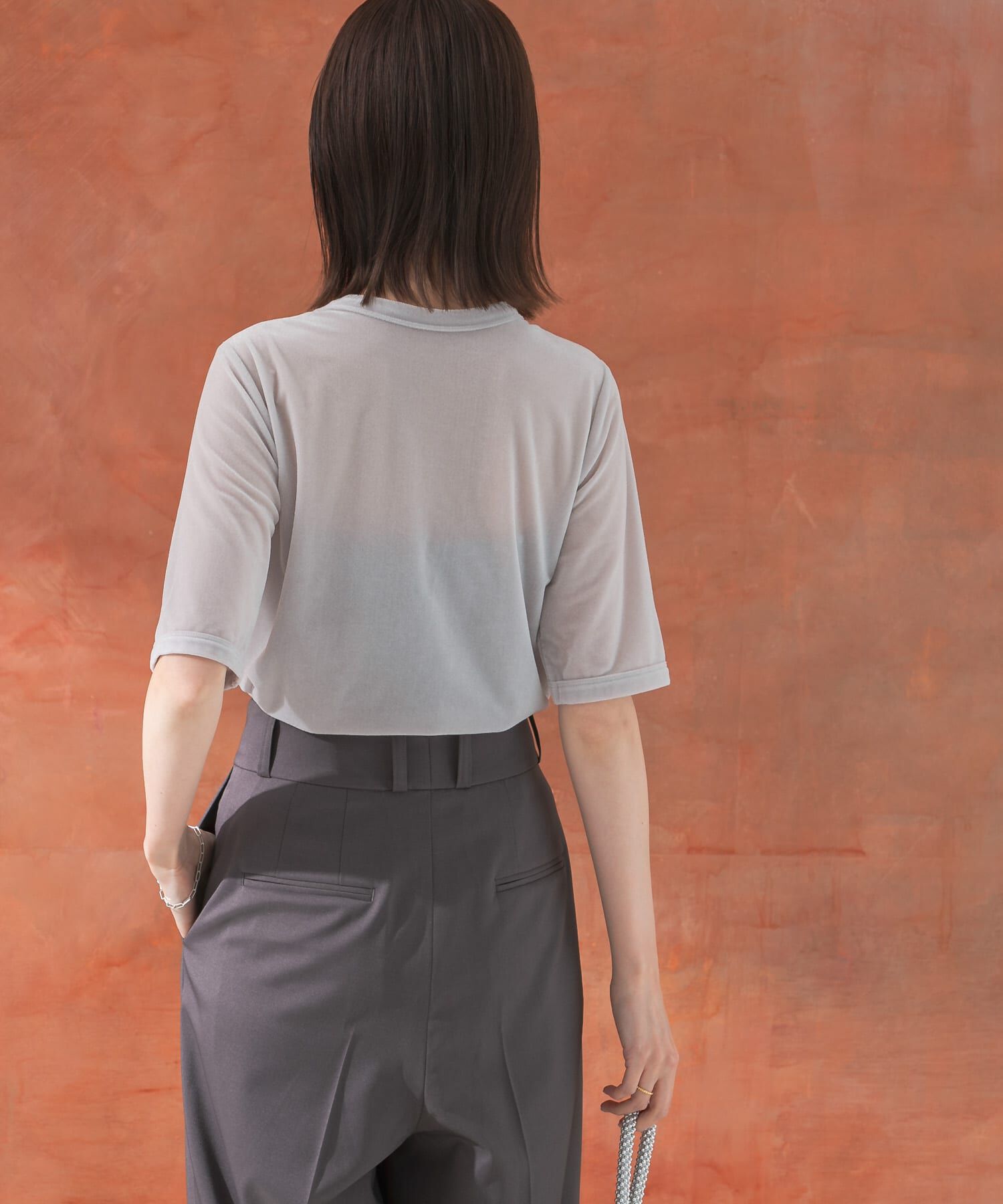 URBAN RESEARCH ROSSO「シアーベロアTシャツ」|Tシャツ・カットソー|