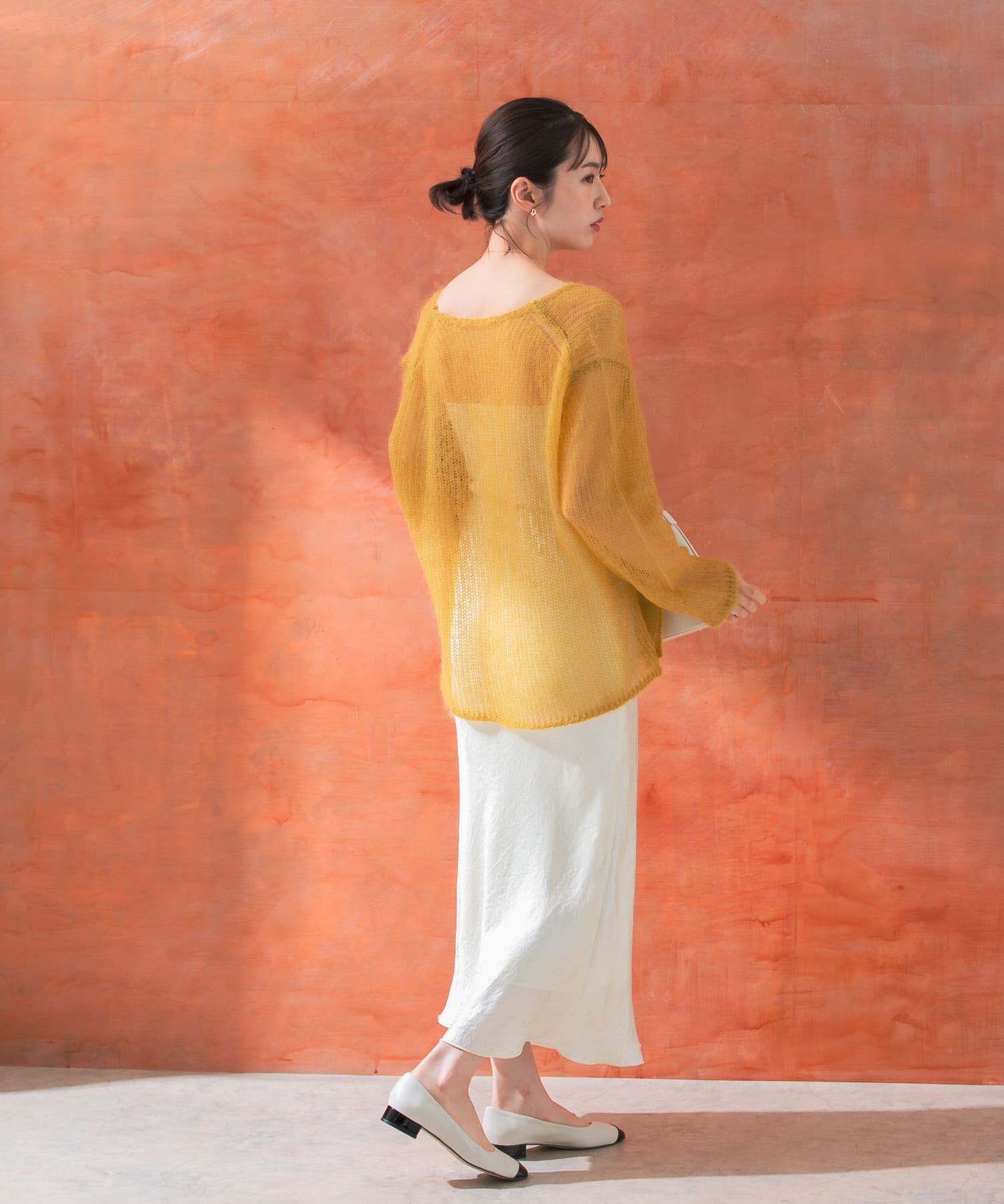 URBAN RESEARCH ROSSO「シアーモヘアVネックプルオーバー」|ニット・セーター|