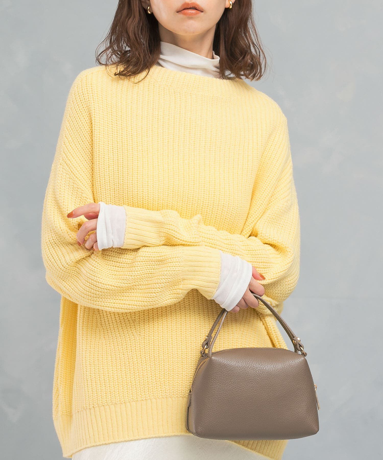 URBAN RESEARCH ROSSO「ボートネックバックスリット畦ニット」|ニット・セーター|