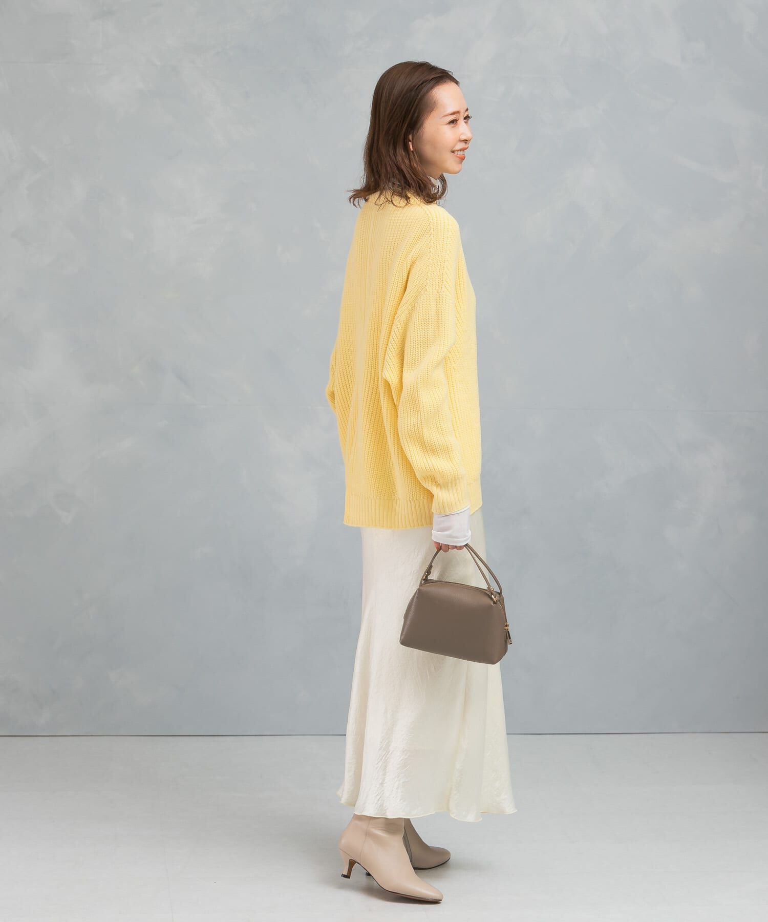 URBAN RESEARCH ROSSO「ボートネックバックスリット畦ニット」|ニット・セーター|