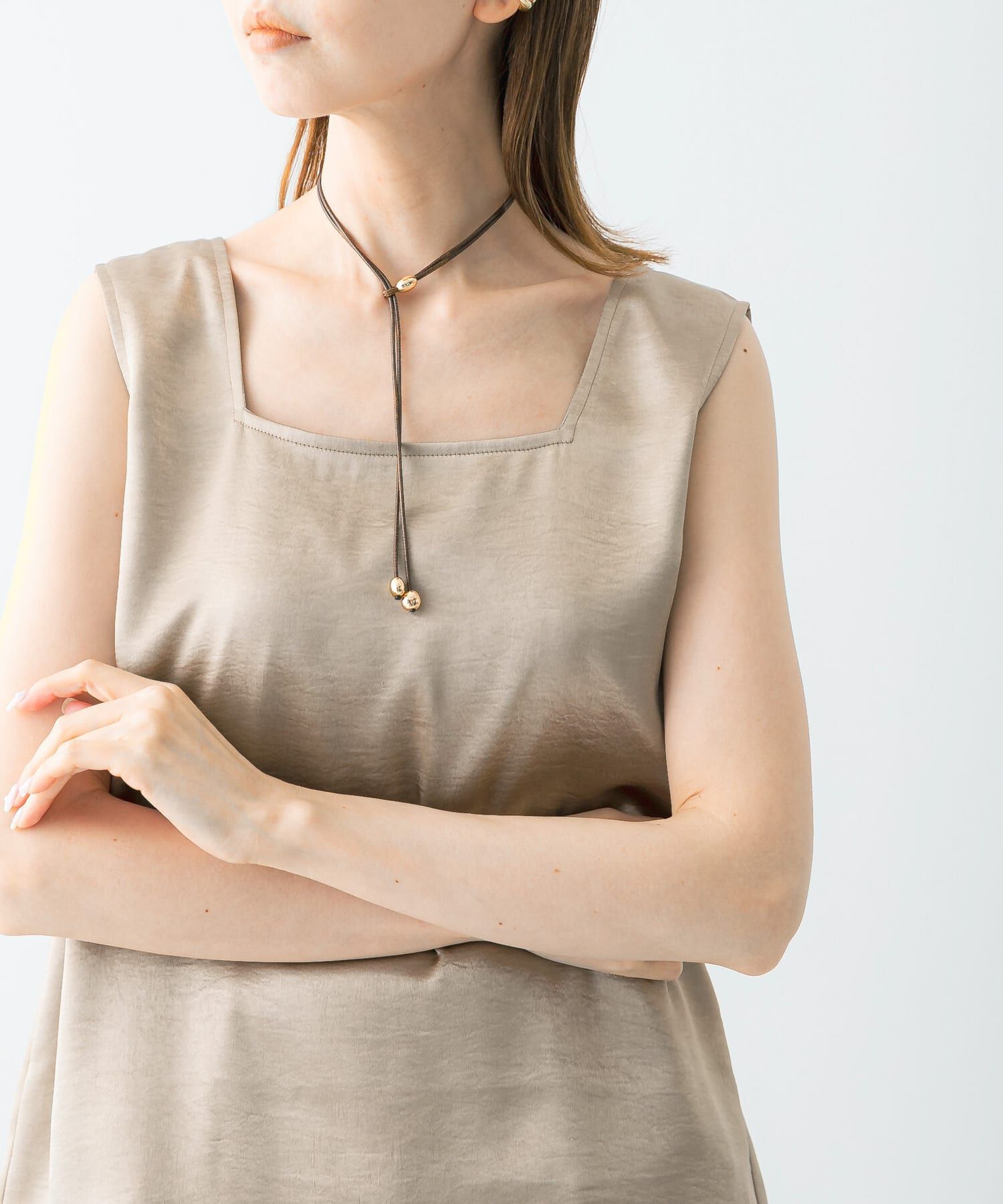 URBAN RESEARCH ROSSO「CHIGNON　ワンループマルチコードチョーカー」|ネックレス|ブラウン系その他