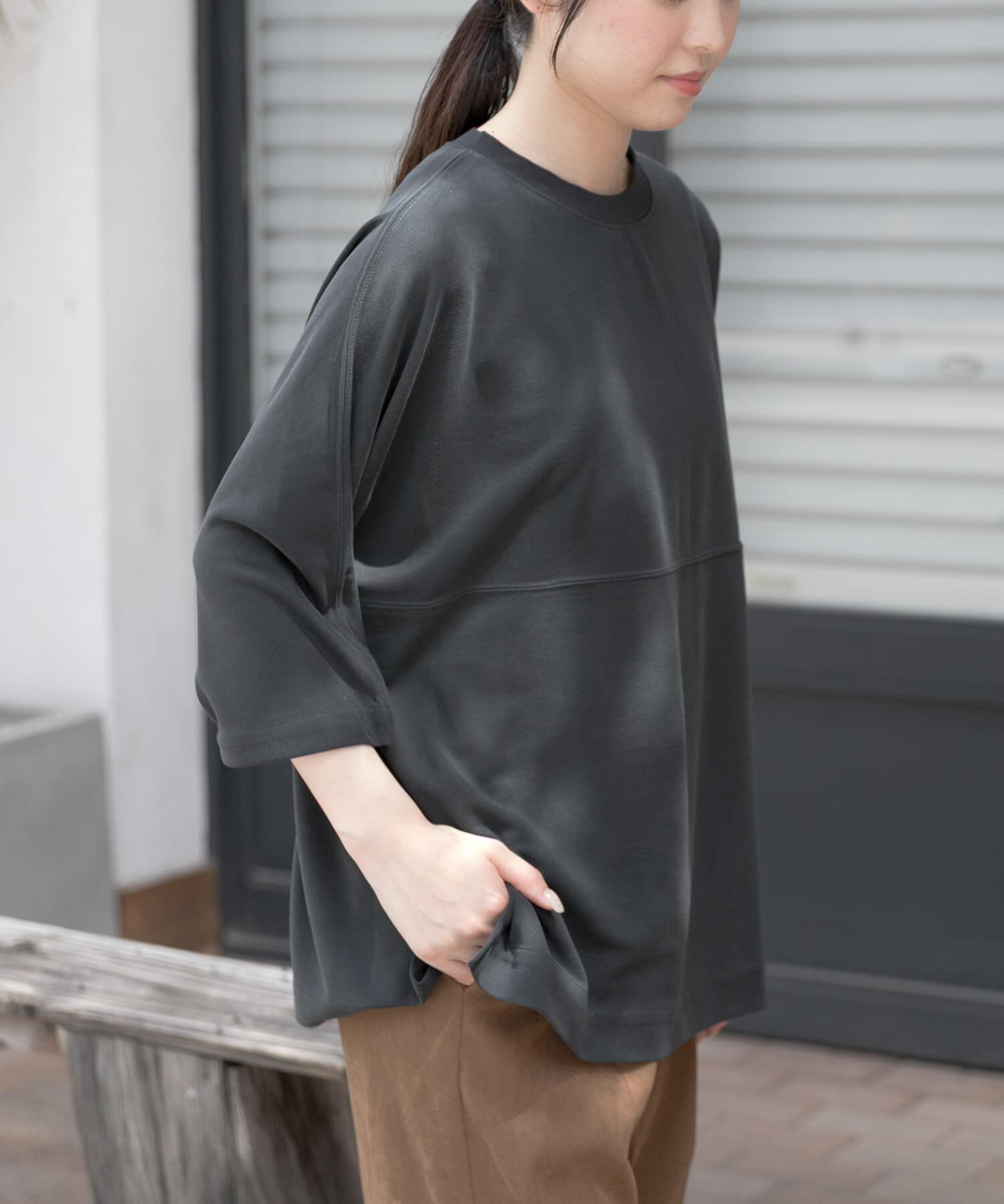 URBAN RESEARCH DOORS「FORK&SPOON　モダールカノコTシャツ」|Tシャツ・カットソー|