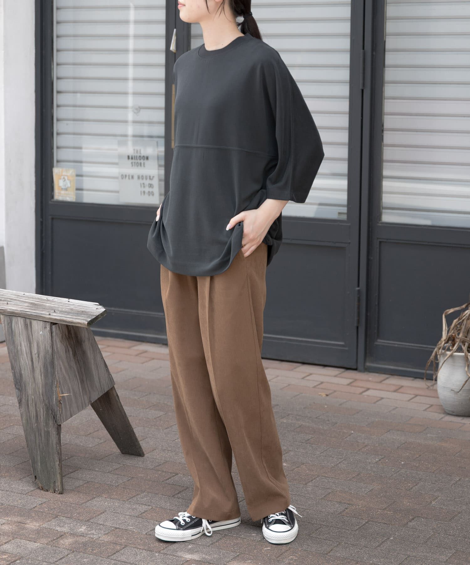 URBAN RESEARCH DOORS「FORK&SPOON　モダールカノコTシャツ」|Tシャツ・カットソー|