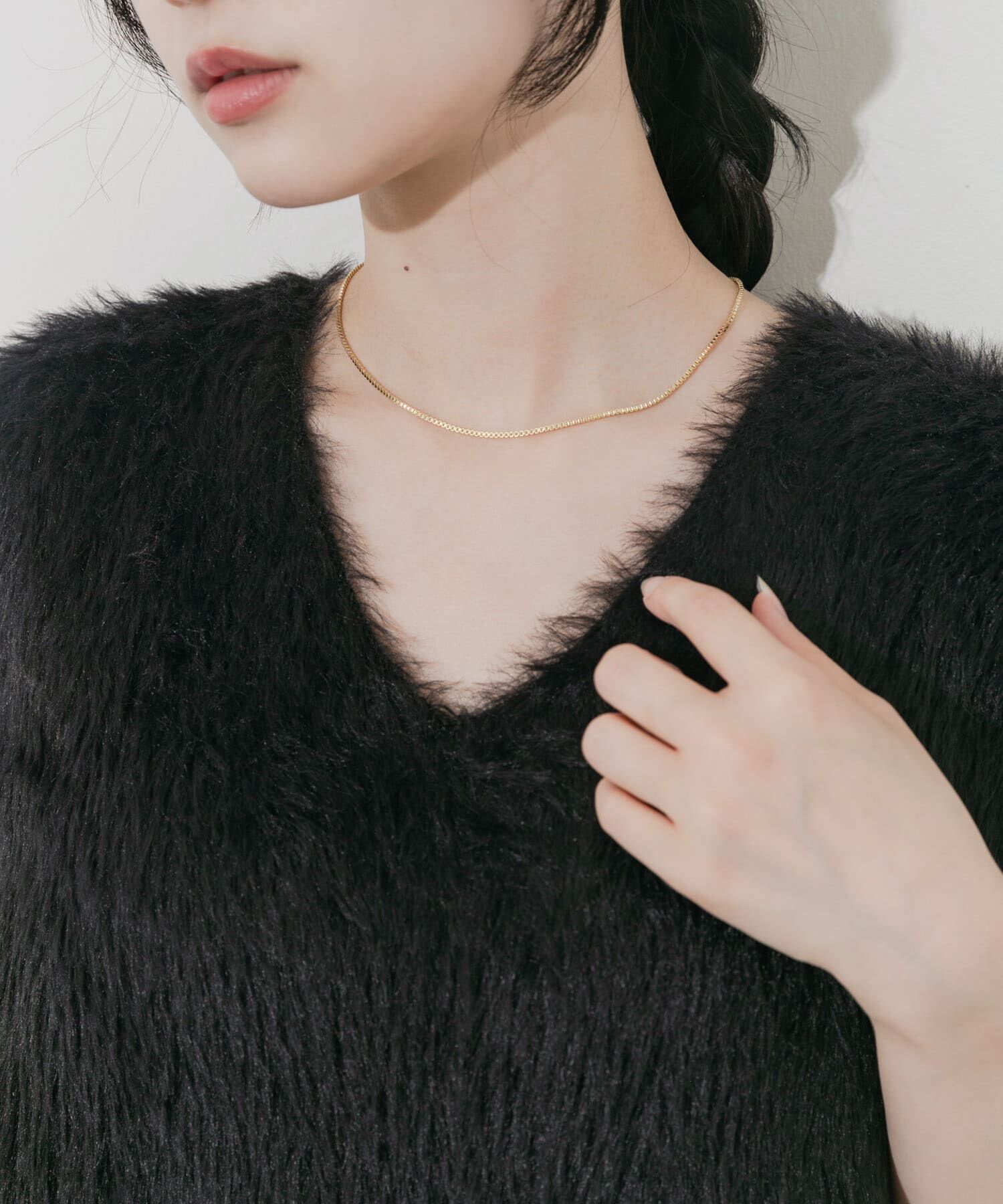 SMELLY「マルチレースセットネックレスB」|ネックレス|