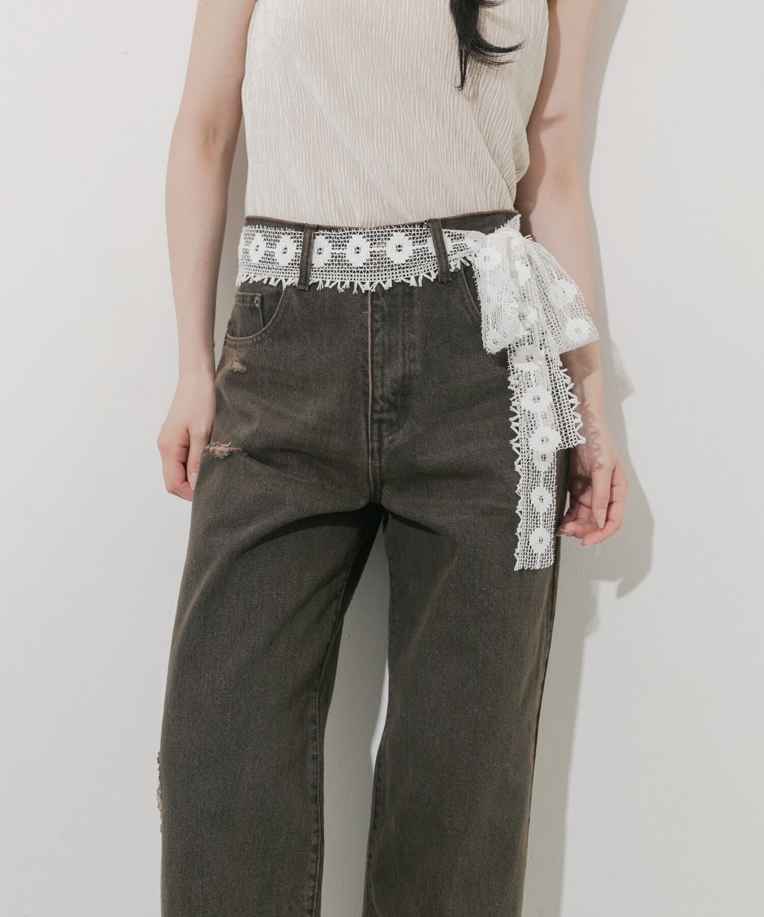 SMELLY「マルチレースセットネックレスB」|ネックレス|