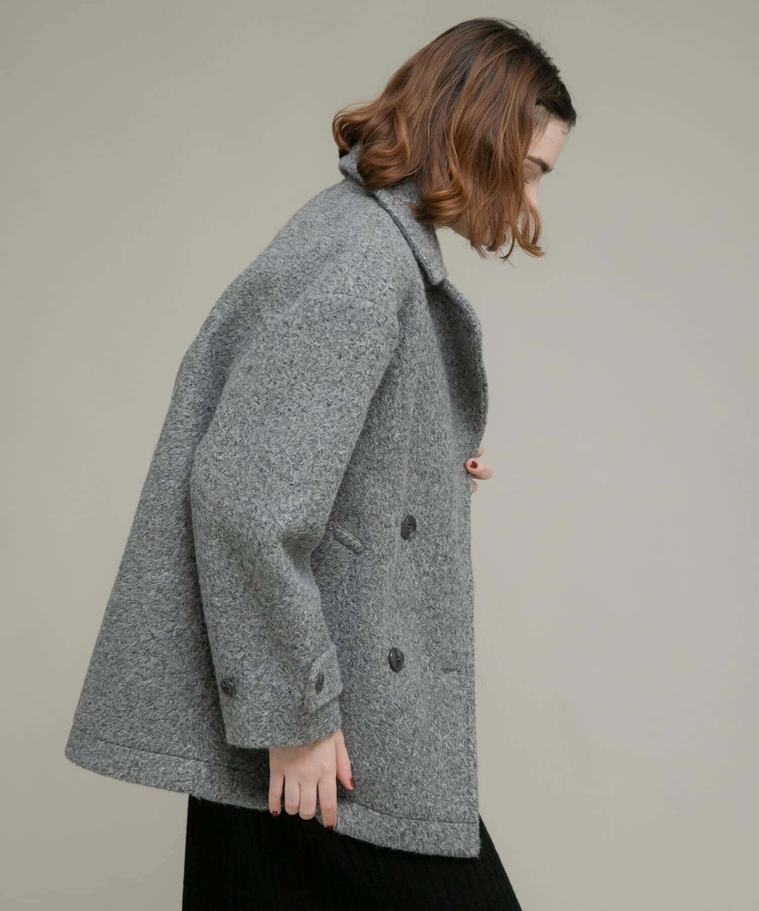 Sonny Label 「ウールライクカーリーシャギーコクーンコート」|ノーカラーコート|