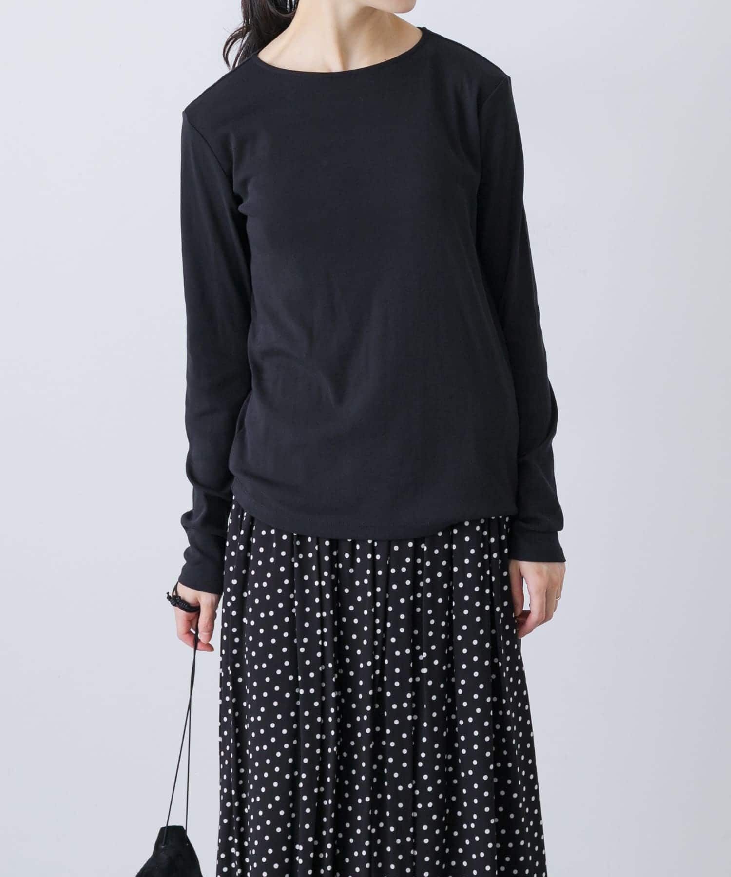 かぐれ「ハイツイストコットンボートカットソー」|Tシャツ・カットソー|