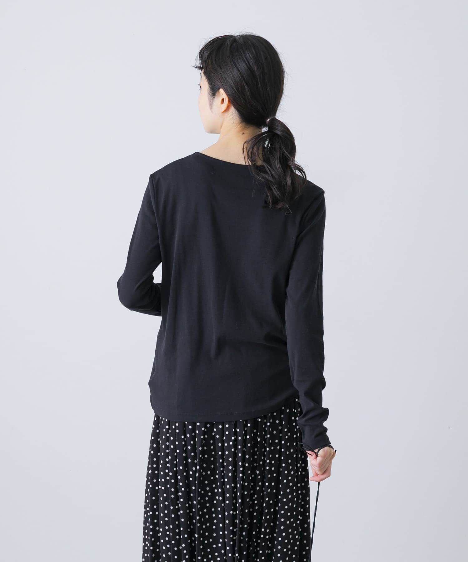 かぐれ「ハイツイストコットンボートカットソー」|Tシャツ・カットソー|