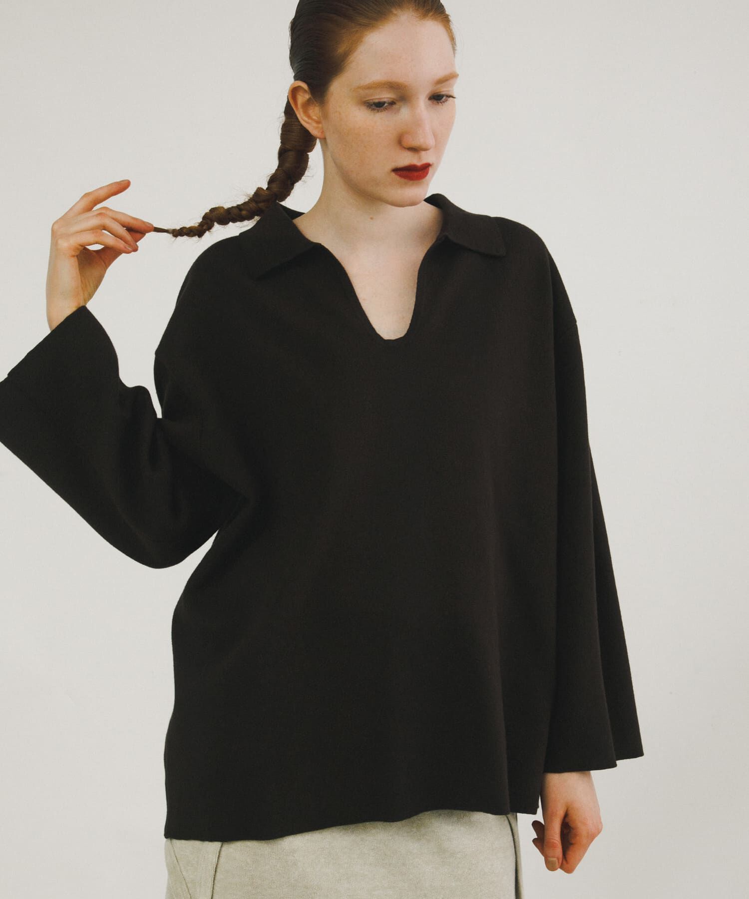 LAATO「sweat style polo knit」|ニット・セーター|