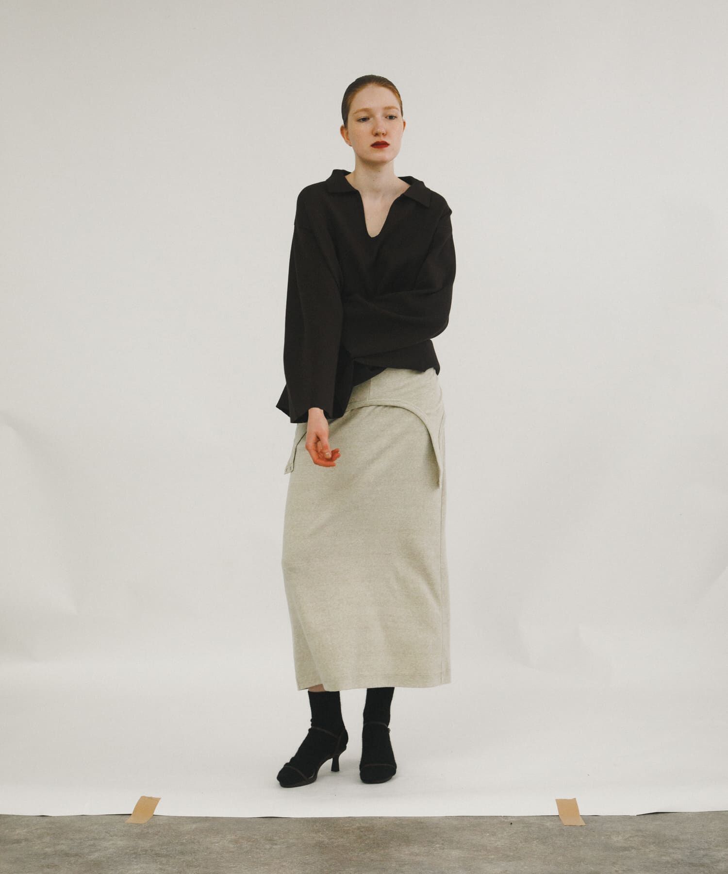 LAATO「sweat style polo knit」|ニット・セーター|