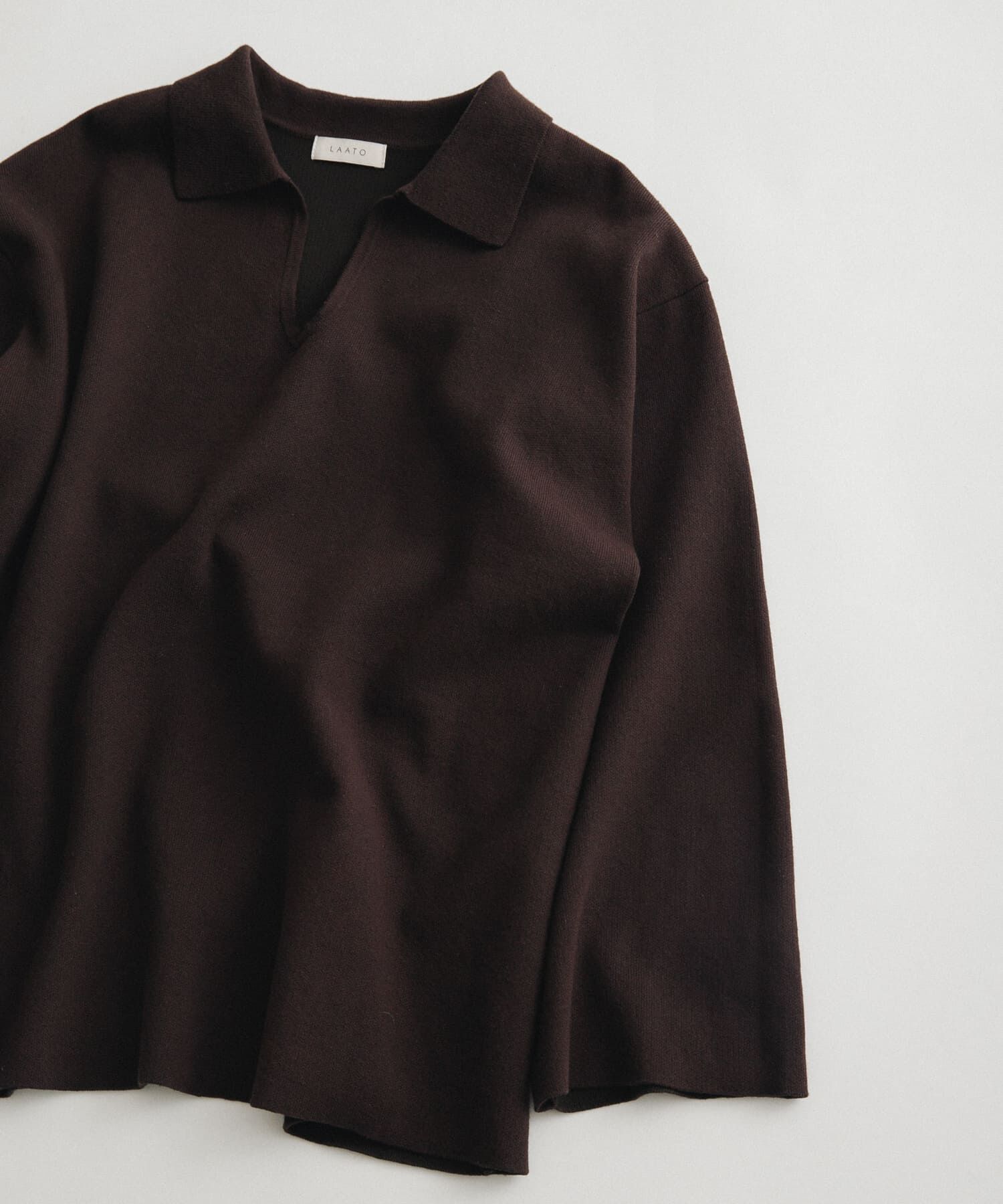 LAATO「sweat style polo knit」|ニット・セーター|